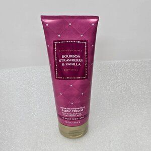 Bourbon Strawberry & Vanilla Body Cream Bath & Body Works Ultimate Hydration